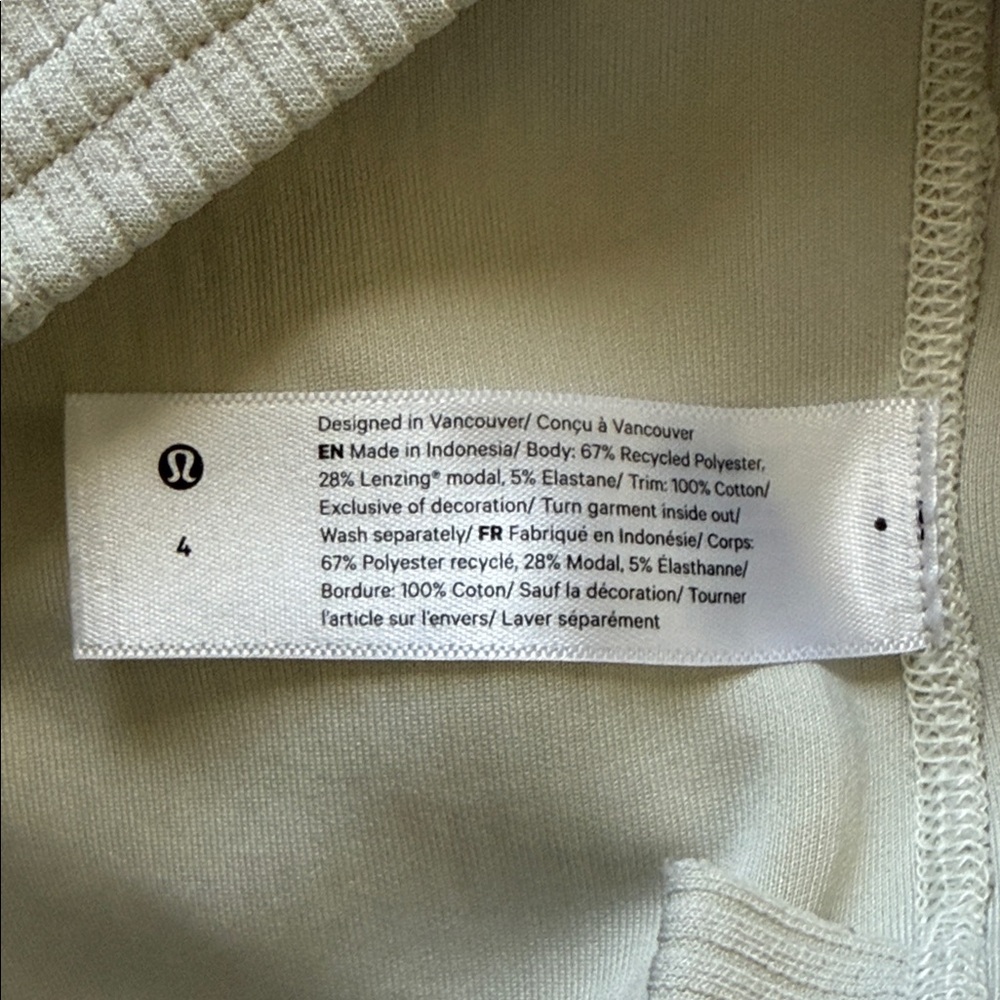 Lululemon Ribbed Softstreme Slim-Fit Tank Dress Size 4 - Picture 8 of 11